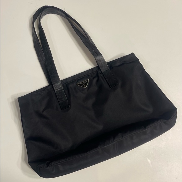 Prada black nylon tote